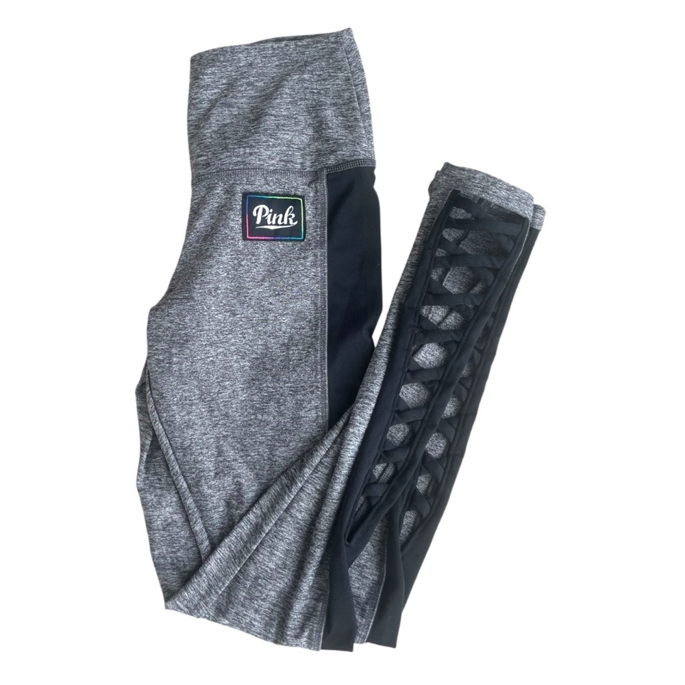 Victorias Secret PINK Gray and Black Leggings